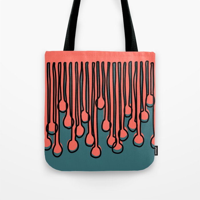 Running to you Living Coral Tote Bag