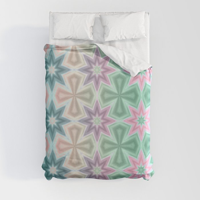 Crosses and Starbursts Duvet Cover