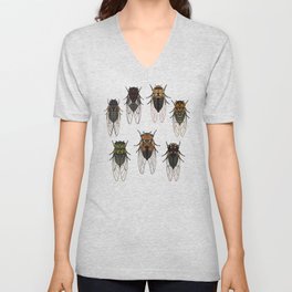 Cicadas V Neck T Shirt