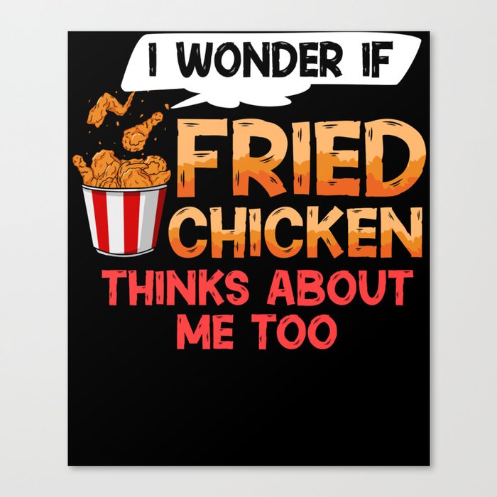 Fried Chicken Wing Recipe Strips Fingers Canvas Print