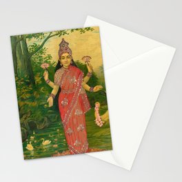 Lakshmi by Raja Ravi Varma Stationery Card