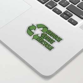 Reduce, reuse, recycle Recycle Symbol Sticker