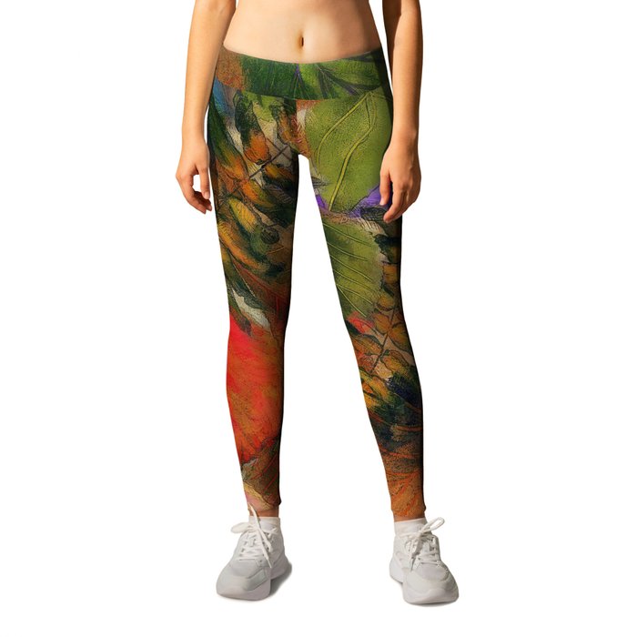 Fall leaf leggings shop