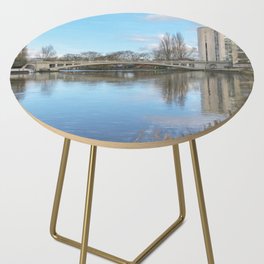 The Thames Path At Reading Bridge Side Table