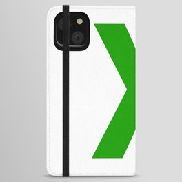 Letter X (Green & White) iPhone Wallet Case