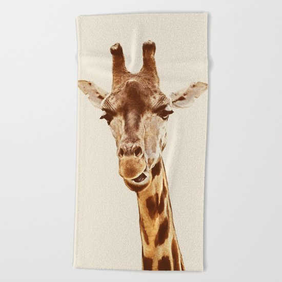 Giraffe Beach Towel