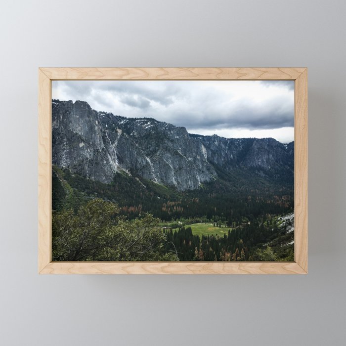 Fog Over Mountains (Yosemite National Park, California) Framed Mini Art Print