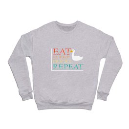 Eat Sleep Ducks Repeat Crewneck Sweatshirt