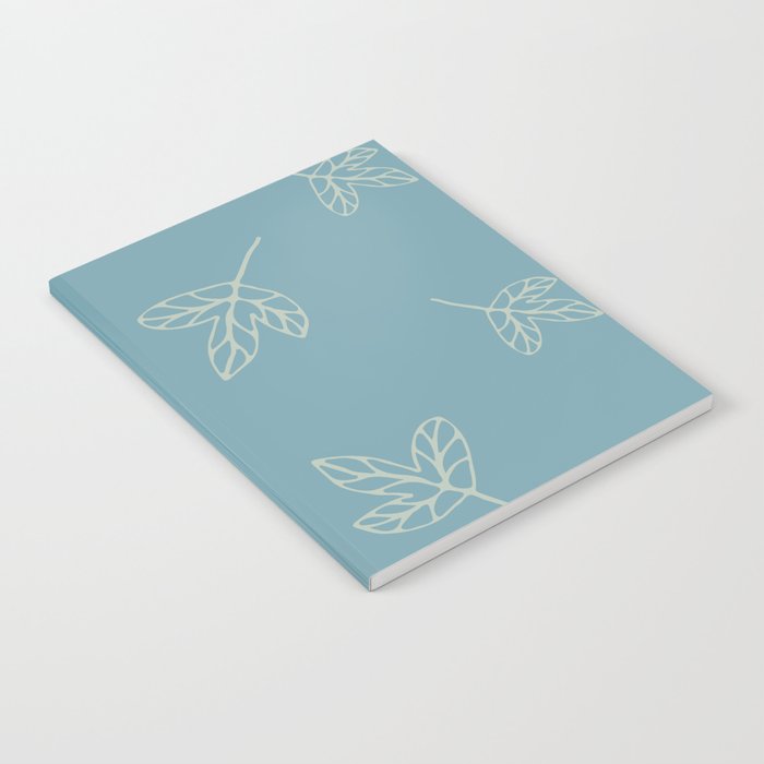 Blue cozy leaves for nice decor Notebook