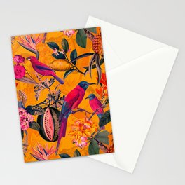 Vintage And Shabby Chic - Colorful Summer Botanical Jungle Garden Stationery Card