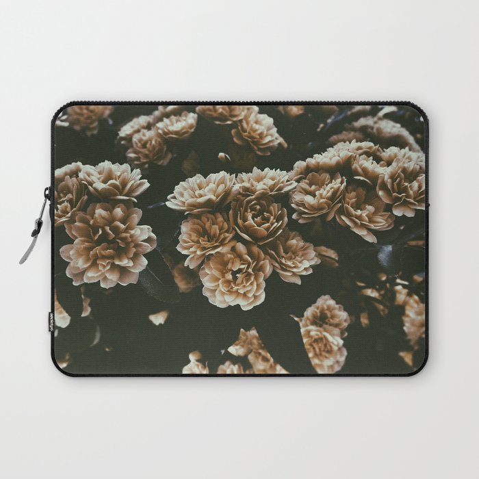 Simple Pale Muted Peony Garden Laptop Sleeve