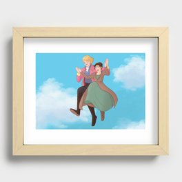 blue sky Recessed Framed Print