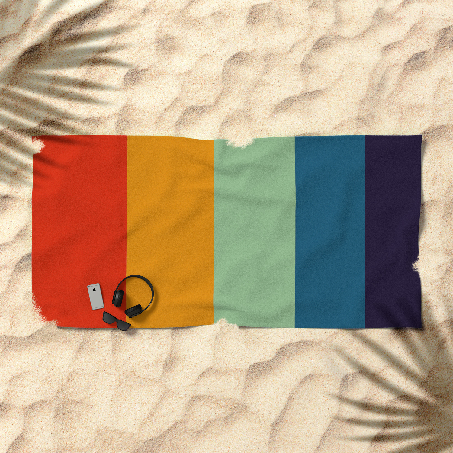 Fall Forest Color Palette Beach Towel By Enshape Society6
