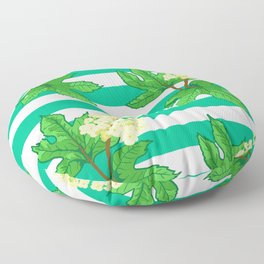 Oak Leaf Hydrangea (Pattern + Print) Floor Pillow