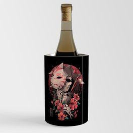 Death Messenger - Skull Anime Flowers Gift Wine Chiller