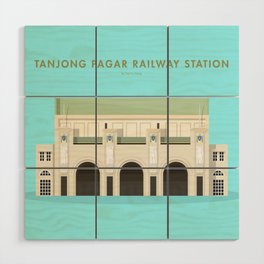 Tanjong Pagar Railway Station, Singapore [Building Singapore] Wood Wall Art