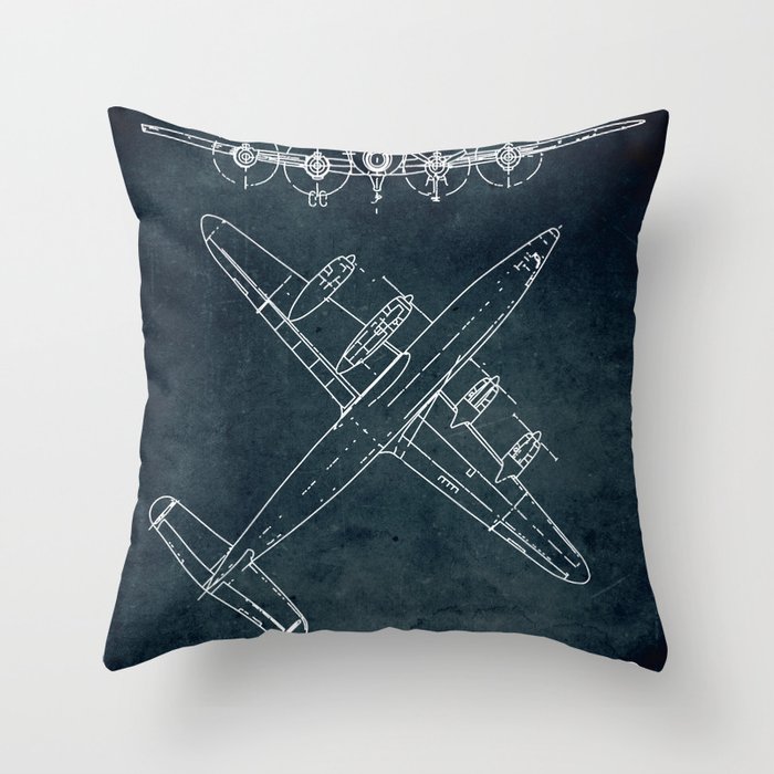 LOCKHEED CONSTELLATION - First flight 1943 Throw Pillow