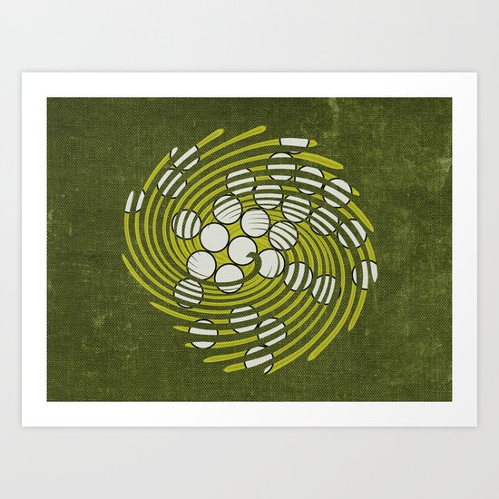 Circles in Vortex Art Print