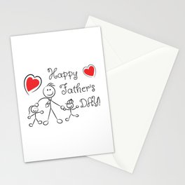 happy fathers day  Stationery Card