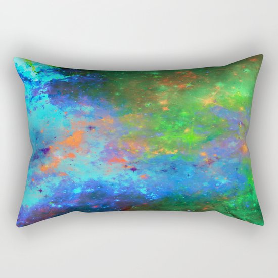 Speed Of Light - Abstract space painting Rectangular Pillow