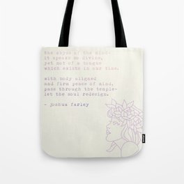 Sound of Silence Tote Bag