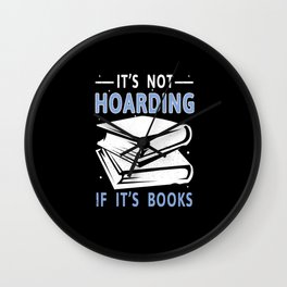 Horading Books Book Reading Bookworm Wall Clock