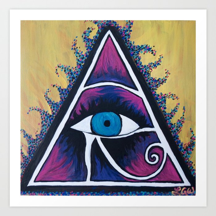 Eye Of Horus Art Print By Lindsgrace333 Society6