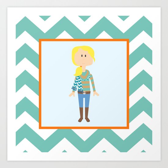 Fashionably Fallish! Art Print