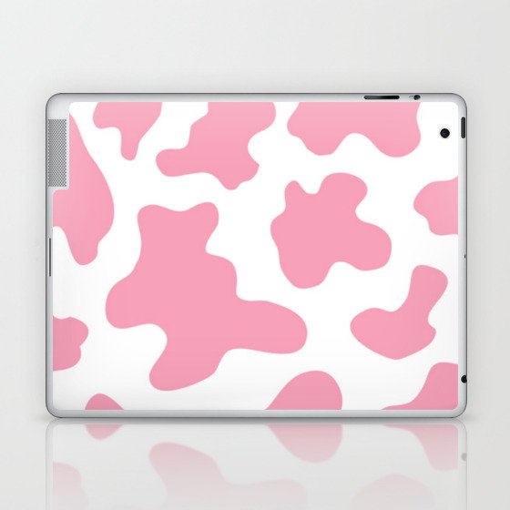 Pink cow pattern Laptop & iPad Skin