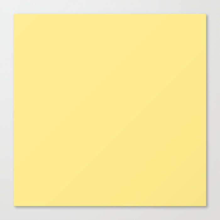 Lemon Yellow Sorbet Ice Cream Gelato Ices Canvas Print