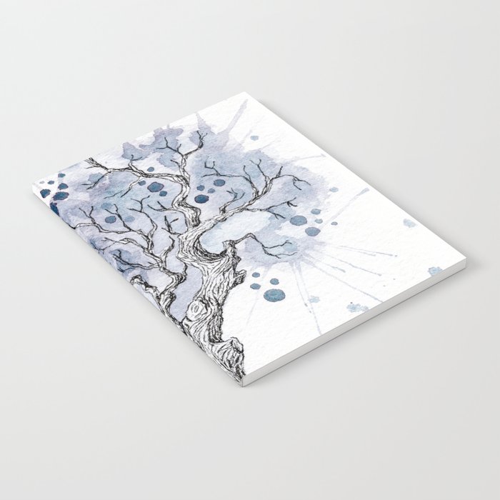 Watercolor winter tree Notebook