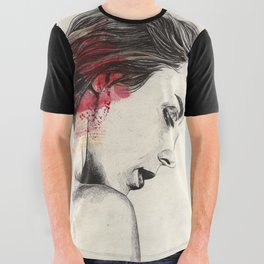 Reckoning | woman sketch drawing All Over Graphic Tee