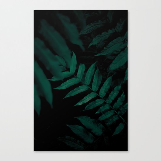 Dark Leaves II Canvas Print