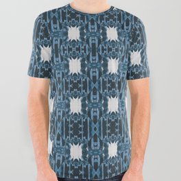 Issi Dreams in Blue Patterns All Over Graphic Tee