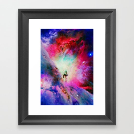 Cosmic Blossom Framed Art Print