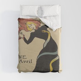 Vintage poster - Jane Avril Duvet Cover