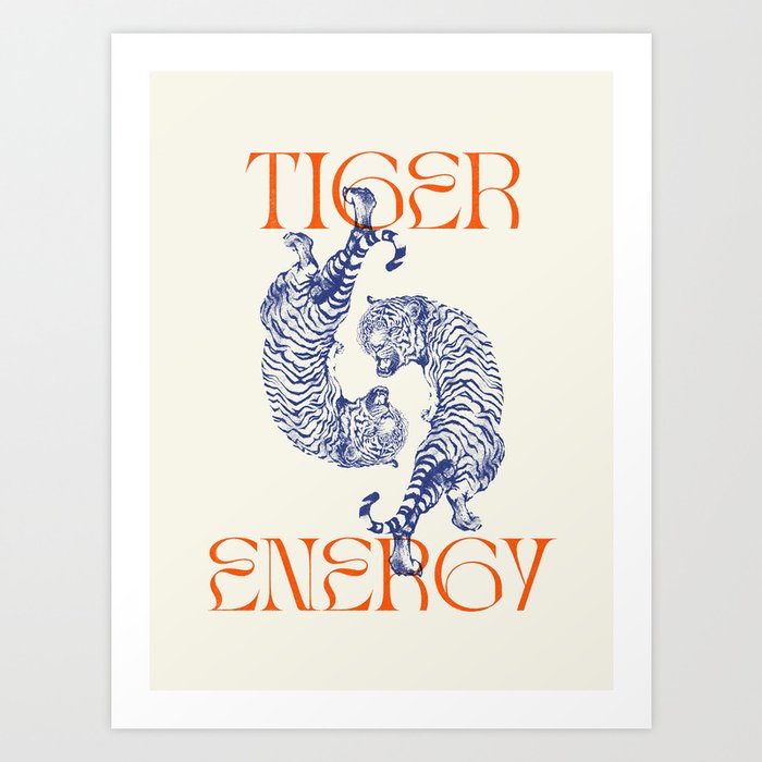 Tiger Energy Art Print