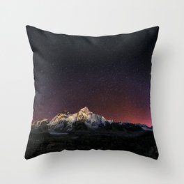 Everest Nightscape Throw Pillow