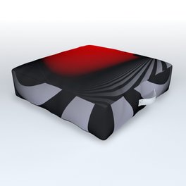 redwhiteblack -01- Outdoor Floor Cushion