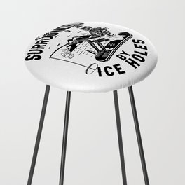 I'm Surrounded By Ice Holes Funny Fishing Counter Stool