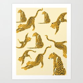 Cheetah Inspired  Art Print