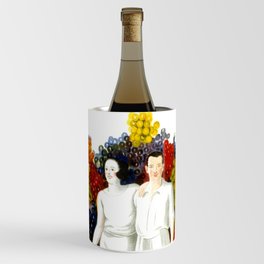 Poster vintage french "Buvez du vin et vivez joyeux" (drink wine and live happy) Wine Chiller