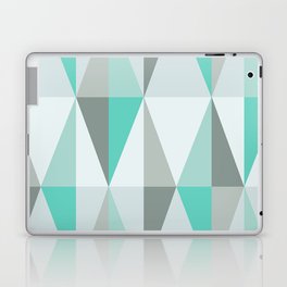 MidCentury Modern Triangles Turquoise Laptop Skin