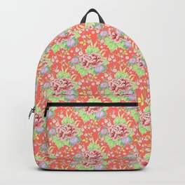 Coral Kimono Chintz Backpack