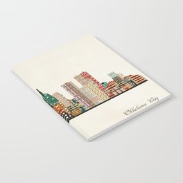 oklahoma city skyline Notebook