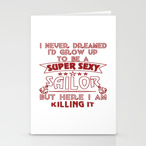 Super Sexy Sailor Stationery Cards