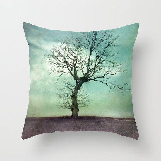 ATMOSPHERIC TREE I Throw Pillow
