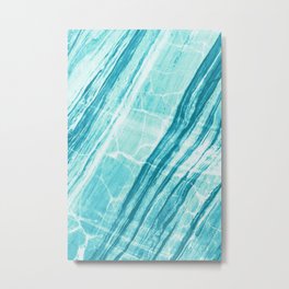 Abstract Marble - Teal Turquoise Metal Print | Mineralpattern, Marble, Interiordesign, Turquoise, Marblestone, Tiedyemarble, Coloredmarble, White, Mineralart, Graphicdesign 