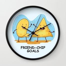 Friend Chip Goals Wall Clock