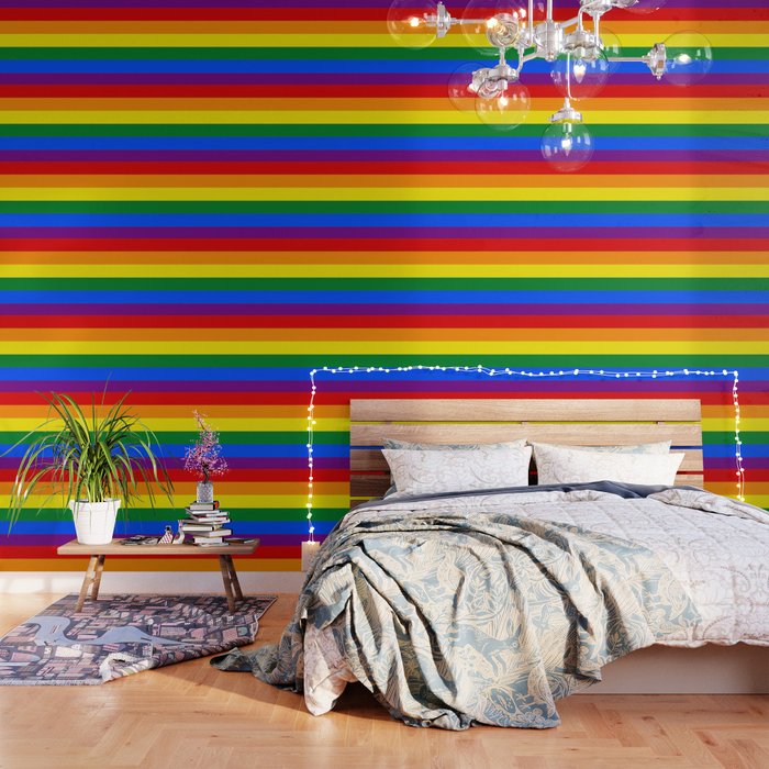 Pride Rainbow Flag Wallpaper By Momcilobjekovic Society6